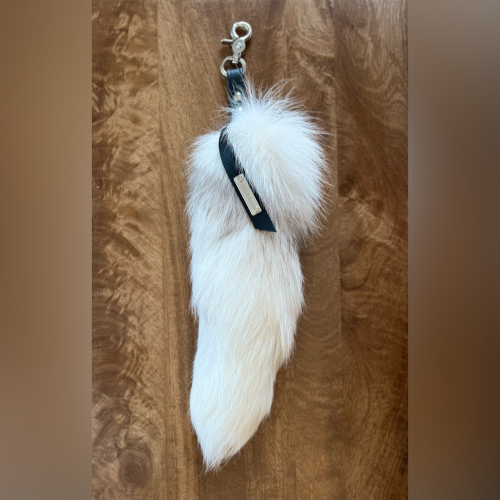 Dolls Kill Faux FoxTail Keychain (for Bags) Luxury Edition “Snowbird”